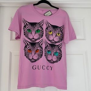 Authentic Gucci Cat T shirt -XS like new!